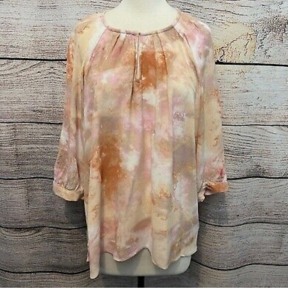 Maurice’s Plus tie dye peasant top size 1X - Picture 5 of 11